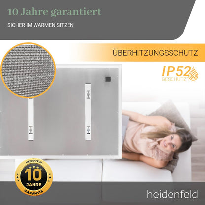 Heidenfeld HF-HP500 Infrarotheizung mit Licht 800W