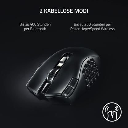 Razer Naga V2 HyperSpeed Gaming Maus - Schwarz