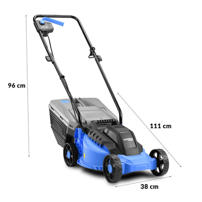 KANWOD KGALM-1232 Elektro Rasenmäher - 1200W, 32 cm Schnittbreite