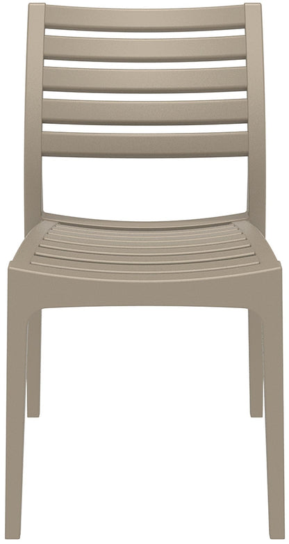 CLP Gartenstuhl Ares I Stapelstuhl Kunststoff – Schlamm