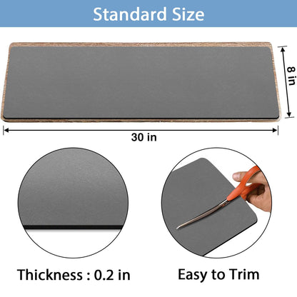 GOYLSER Anti-Rutsch Treppenmatten - Tiefes Grau (15 Stk. 76x20cm)
