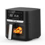 OKYUK Heissluftfritteuse RA400DV, 6 L Airfryer, 1200 W, 8 Programme mit LED-Display und Metall-Innenraum