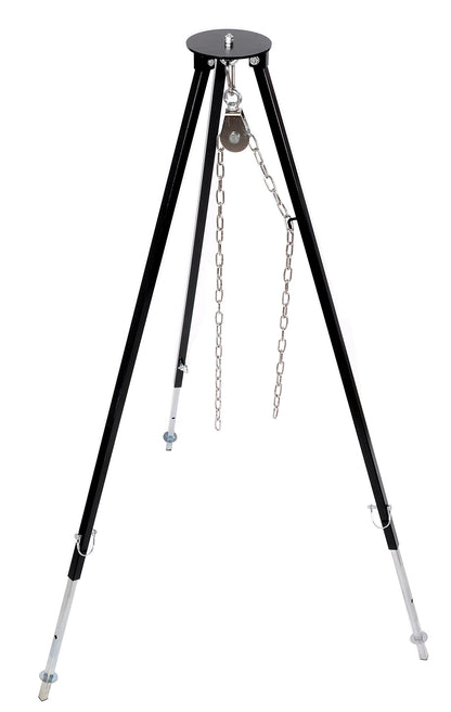 Profi Massiv-Dreibein Grill Kesselhalter - 200cm Edelstahl