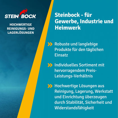 Steinbock Schraubstock drehbar, 125 mm, Gusseisen, mit Ambossfläche