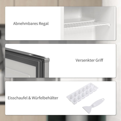 HOMCOM Mini-Gefrierschrank freistehend 35 Liter - Grau