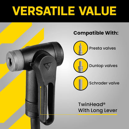 Topeak JoeBlow Sport III Standpumpe – Hochdruck bis 160 psi