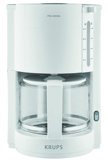 Krups F30901 ProAroma Filterkaffeemaschine Glaskanne Weiss
 Philips HD2581/00 Toaster Weiss mit Brötchenaufsatz