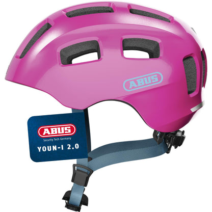 ABUS Youn-I 2.0 Velohelm Unisex, Sparkling Pink, M (52-57 cm)