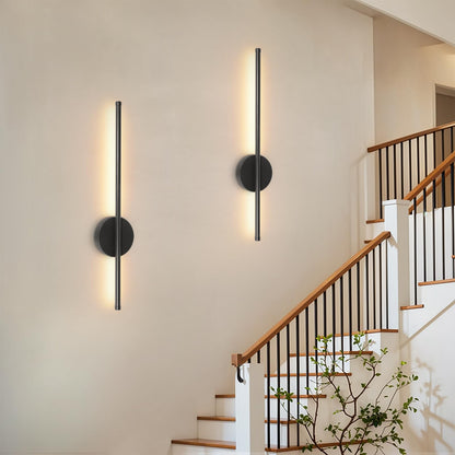 Ketom LED Wandleuchte Innen 2er-Set mit Fernbedienung, schwarz