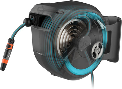 Gardena Wand-Schlauchbox RollUp M/L 25m türkis