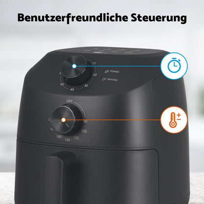 aeco Cube 2.0 Mini Airfryer – Heissluftfritteuse, 2 Liter, BPA-frei