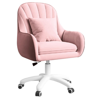 Aivermeil Bürostuhl ergonomisch mit Kopfstütze, höhenverstellbar, Rosa – Drehstuhl mit Armlehnen