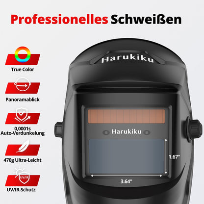 Harukiku LY500 Automatik-Schweisshelm True Color DIN 4/9-13
