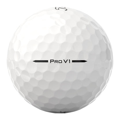 Titleist Pro V1 Golfbälle – 12er Pack weiss Spielnummern #1-4
