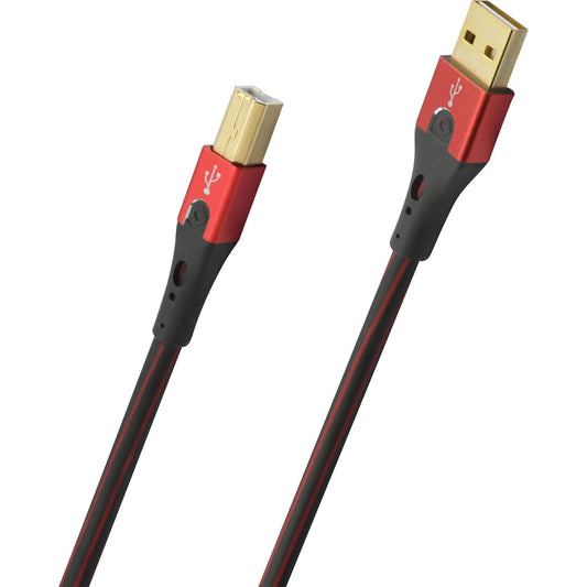 Oehlbach USB-Evolution B USB 2.0 Kabel 7,5m schwarz/rot