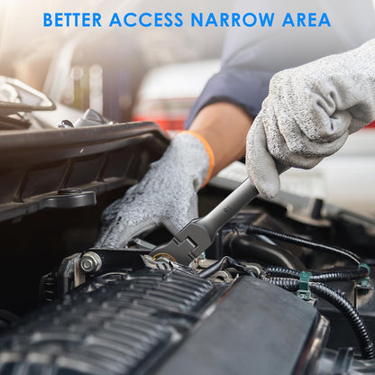 ENEACRO Gelenk-Ratschenschlüssel Set 14tlg. 6-19mm Flex-Kopf