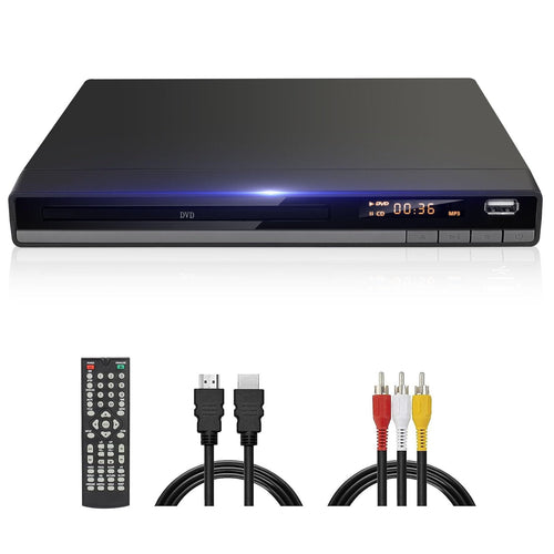 JOVELL DVD-168 DVD-Player mit HDMI, USB, 1080p, regionsfrei, schwarz