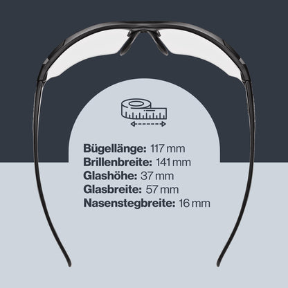 Uvex sportstyle 802 V Sportbrille – selbsttönend, black matt