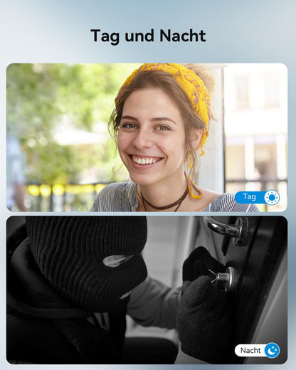 TMEZON Video Türsprechanlage 4-Draht mit 7" Monitor und Kamera