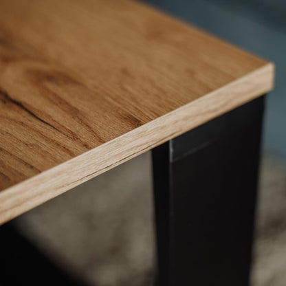 LEHMANN Couchtisch Set 2er – Wohnzimmertisch Holz Schwarz