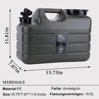 Umikk Trinkwasserkanister mit Hahn, BPA-frei, 10-18 L, Camping
