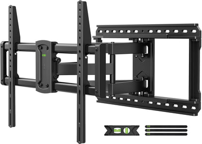 USX-MOUNT Schwerlast TV Gelenkhalterung - 37-90" VESA 600x400. Schwarze Gelenk-Wandhalterung. Hält große TVs schwenkbar & ausziehbar.