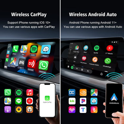 Carlinkit 2025 5.0 2air CarPlay Android Auto Wireless Adapter 2-in-1