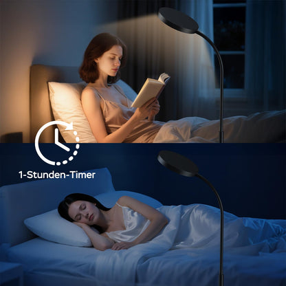 ANTENLICHT NOVA LED-Stehlampe dimmbar mit Fernbedienung, 18 W, schwarz