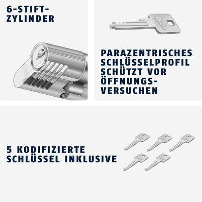 ABUS Profilzylinder E30NP 45/50 mit Not- und Gefahrenfunktion