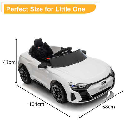 LEADZM Elektroauto 12V mit Fernbedienung Kinderfahrzeug - Weiss