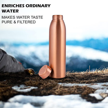 NORMAN JR Kupfer-Wasserflasche 1L – 3er Set Geschenkbox