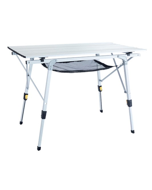 Uquip Campingtisch Variety M kompakter Alu Falttisch – Silber. Bietet eine stabile Ablagefläche im Outdoor-Bereich.