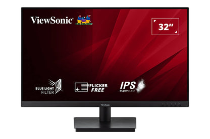 Viewsonic VA3209-MH Büro Monitor – 32 Zoll Schwarz. Zur Darstellung von Office-Anwendungen und Multimediainhalten.