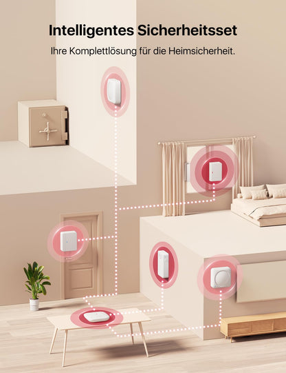 X-Sense AS05 WLAN-Alarmanlage Set mit Tür- und Fenstersensoren