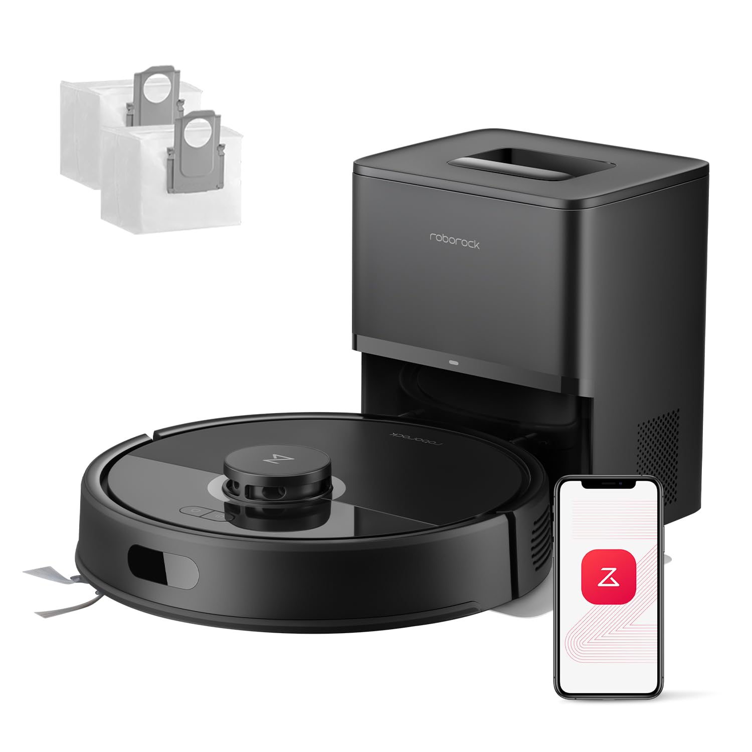 roborock Q7 L5+ Set Saugroboter mit Absaugstation und Wischfunktion in Schwarz