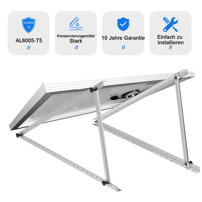 GLIESE Solarmodul Halterung Balkonkraftwerk - 118cm 2 Paare