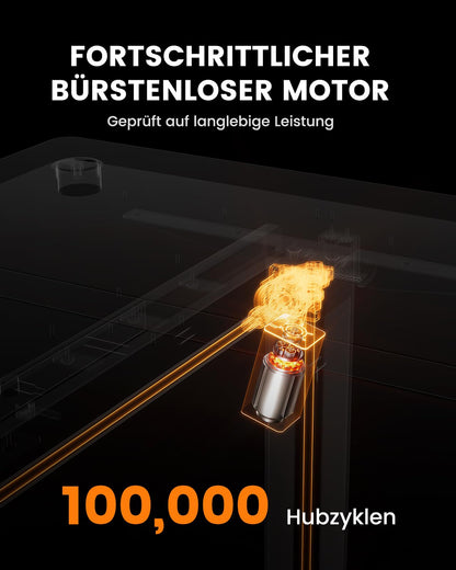 ErGear Elektrischer Schreibtisch Höhenverstellbar - 160x80cm