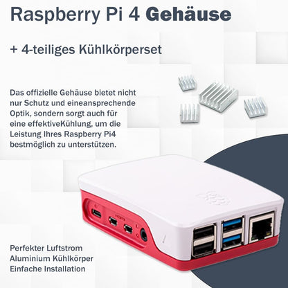 Raspberry Pi 4 Model B Entwickler-Starterkit mit 4GB RAM