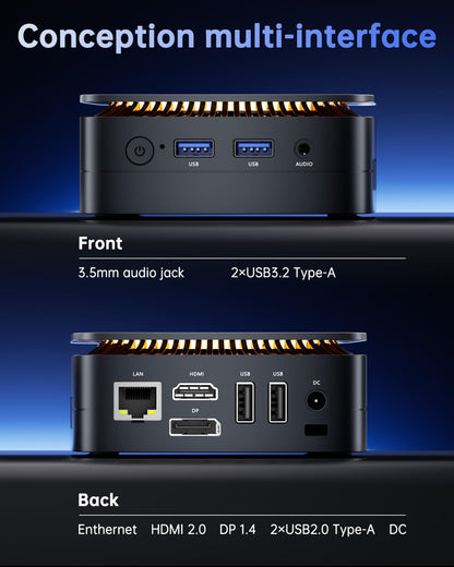 NiPoGi Essenx E1 Mini PC - N95, 16GB/512GB, Win 11 Pro