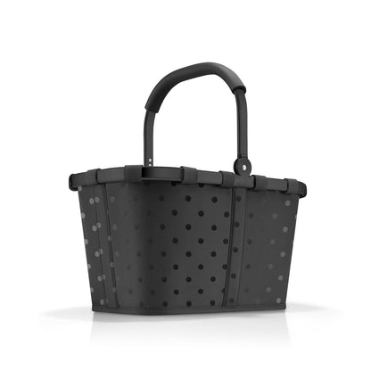 reisenthel carrybag frame glossy dots black Einkaufskorb 22 l