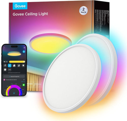 Govee LED Deckenleuchte RGBIC Smart Ø30cm - 2er Set