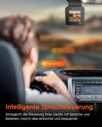 VANTRUE E1 Lite Mini Dashcam 1080P HDR mit WiFi und GPS