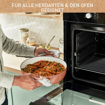Tefal LOV Servierpfanne Gusseisen 28 cm Terracotta Induktion