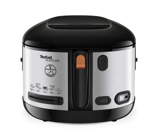 Tefal FF175D71 Fritteuse Kompakt, Edelstahlgehäuse. Zum Frittieren von Speisen mit 2.1 Liter Volumen.