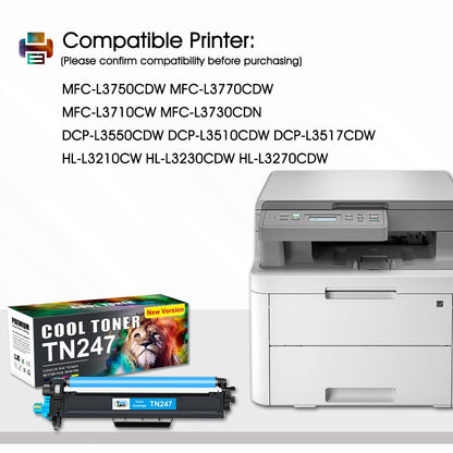 Cool Toner TN-243CMYK Toner kompatibel für Brother, 5er-Pack