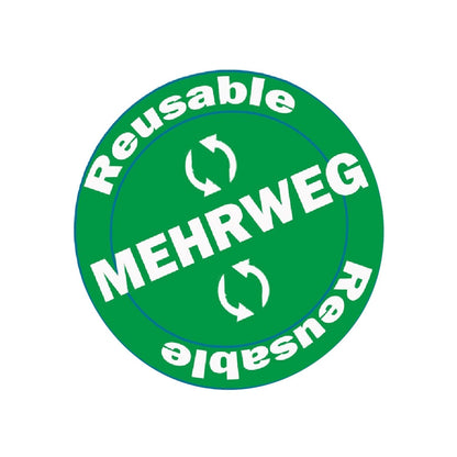 Commerline Plastikteller Mehrweg ungeteilt - Ø22cm 500 Stk.
