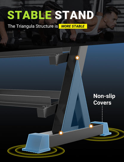 Dripex Kurzhantelständer Hantelablage – Einstellbar 500KG
