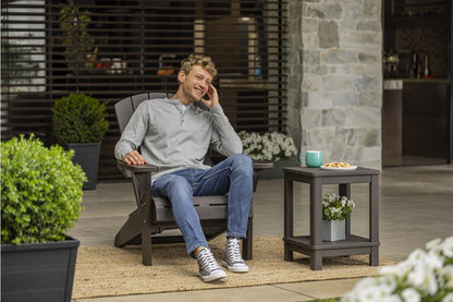 Keter Troy Adirondack Gartenstuhl Wetterfest Kunststoff - Anthrazit