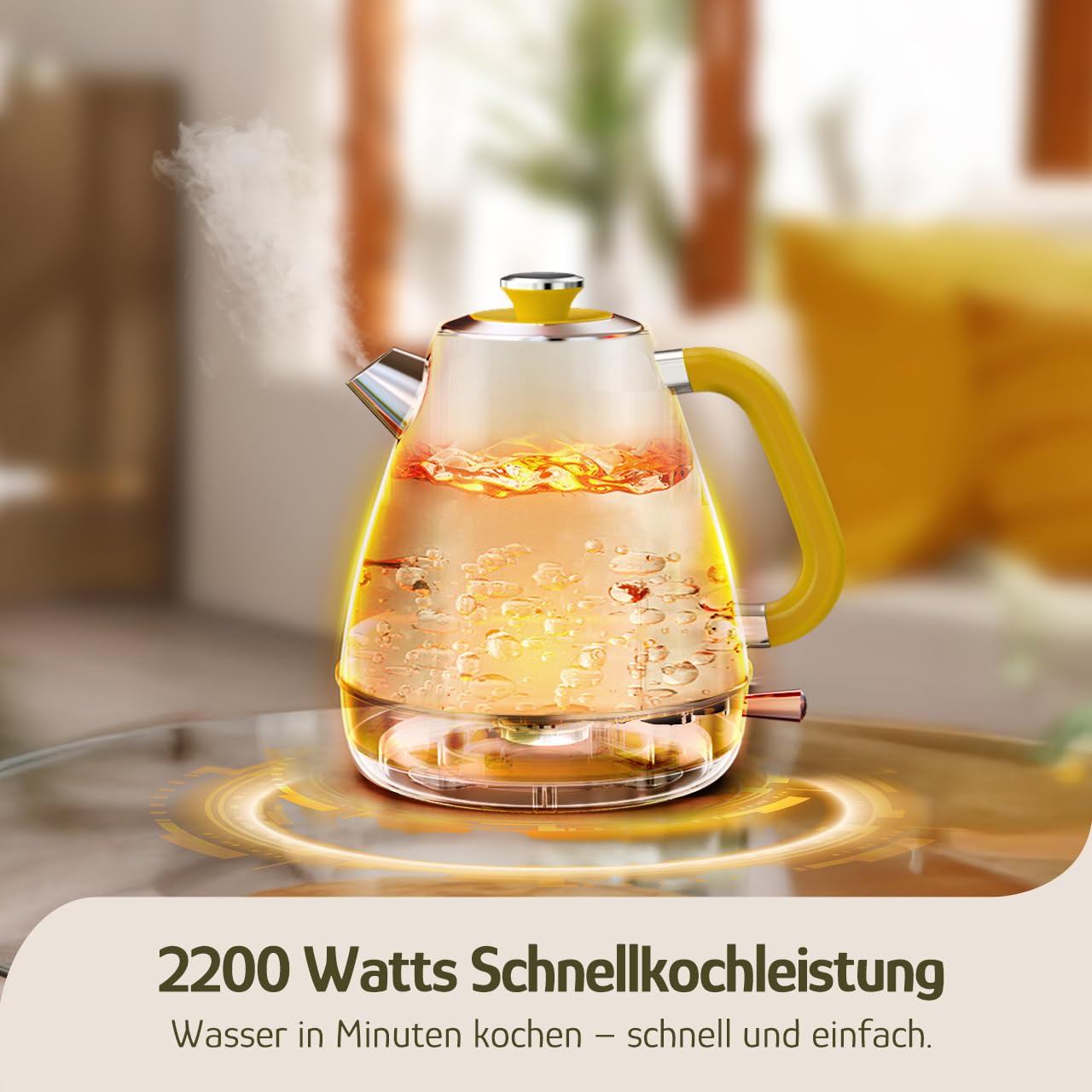 Hazel Quinn Retro Wasserkocher Geblümt (1.7 l) –