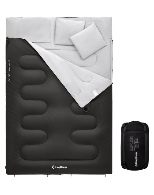 KingCamp Doppelschlafsack Deckenschlafsack Winter - Schwarz